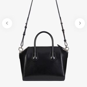 Givenchy Mini Anitigona Black Smooth Leather Calf